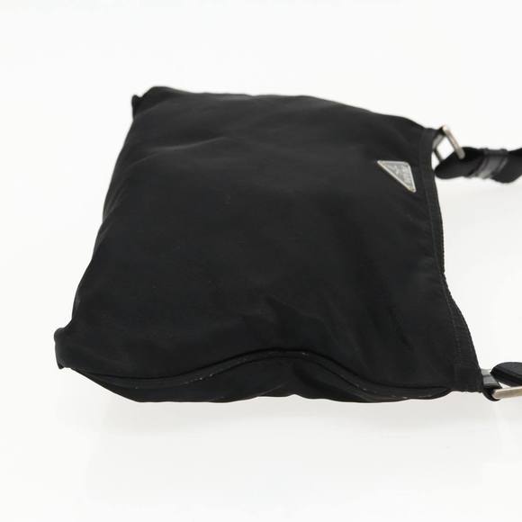PRADA Shoulder Bag Nylon Black Silver Auth 95371 - Picture 3 of 16